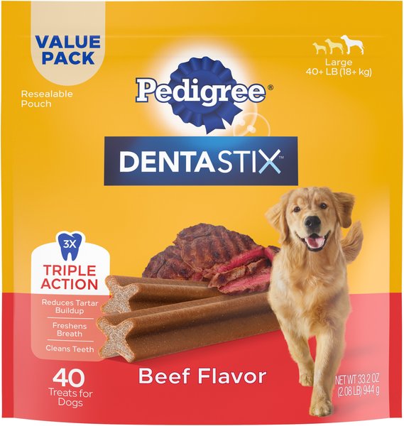 Pedigree Dentastix Beef Flavored Large Dental Dog Treats