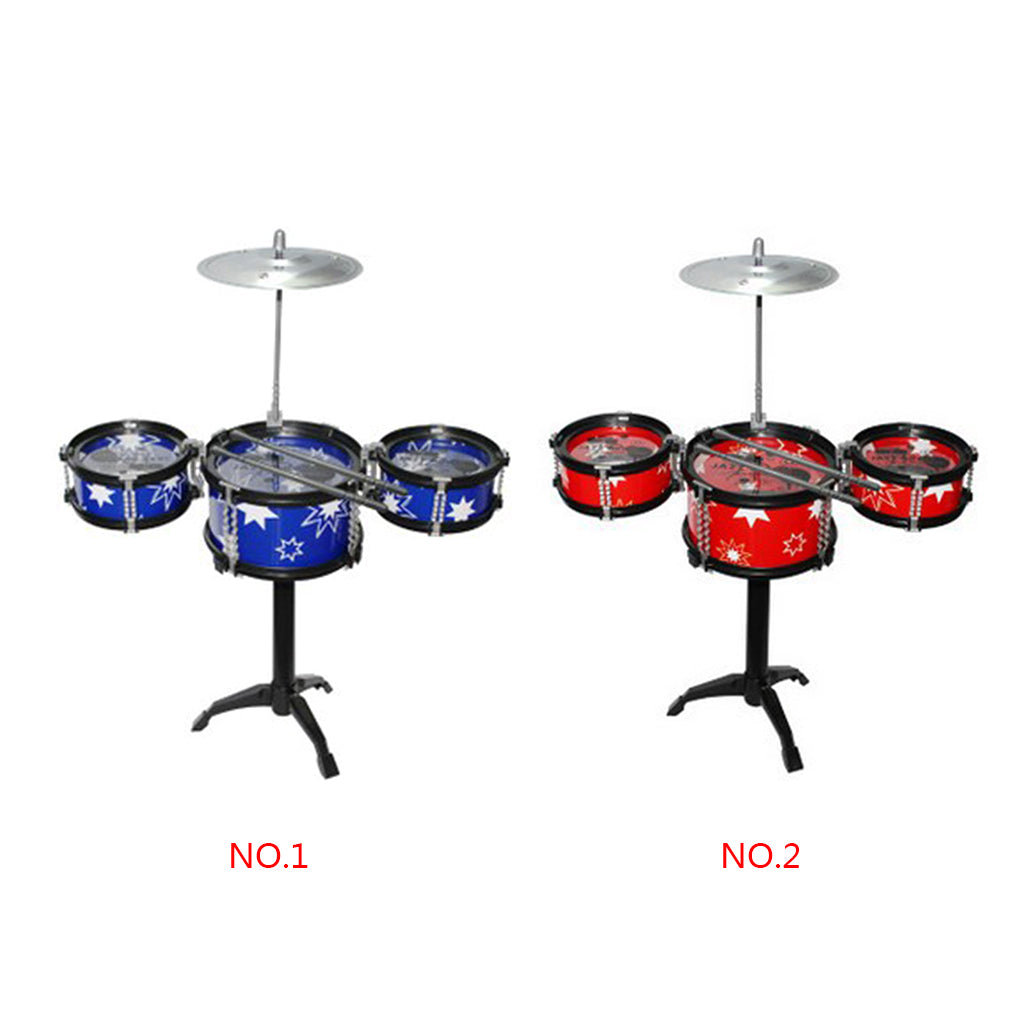 Rinhoo Girls Boys Practice Exercise Toy Drum Set Children Percussion Instrument Musical Early Childhood Toys Playset