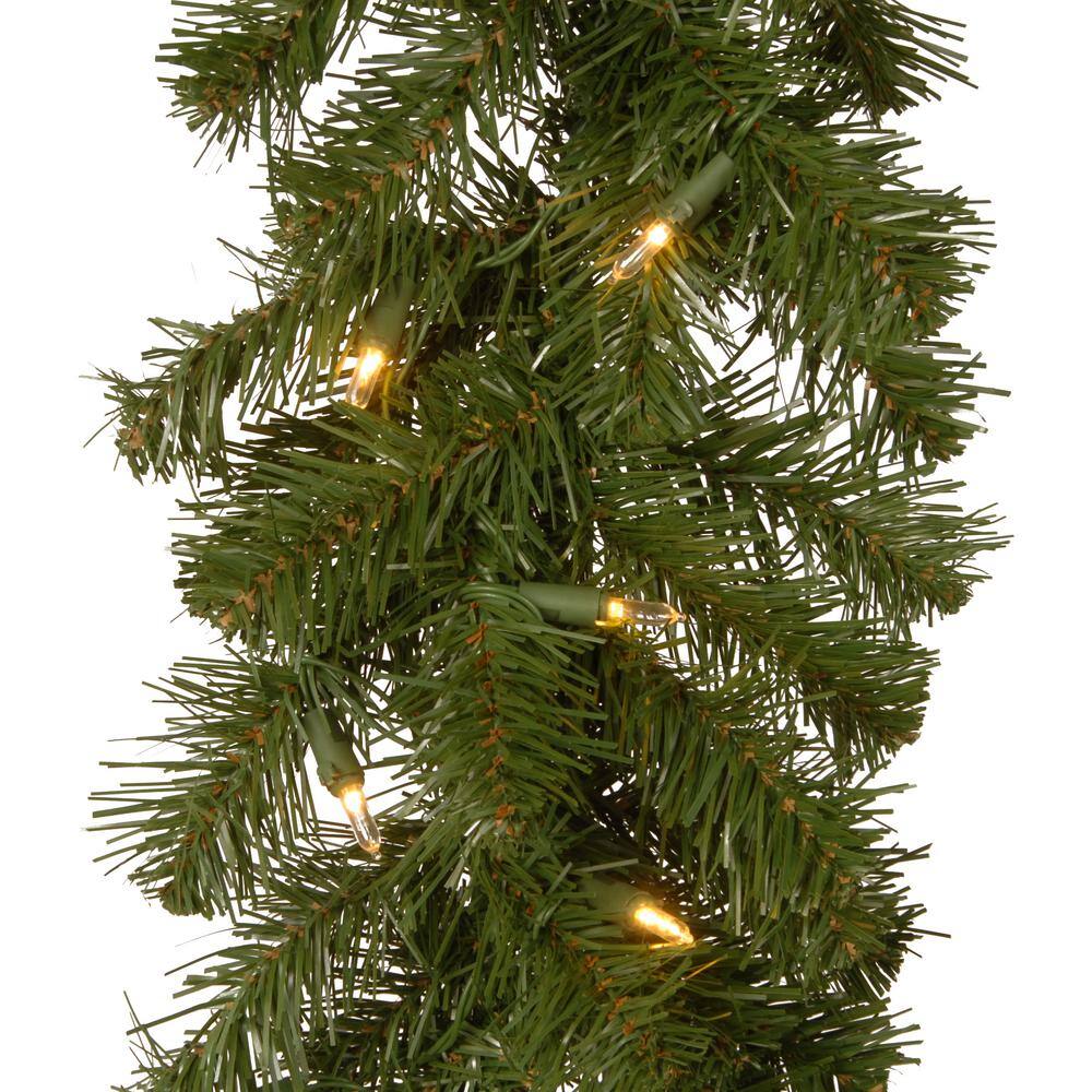 9 ft. North Valley(R) Spruce Garland with Battery Operated Dual Color LED Lights NRV7-302LD-9AB1