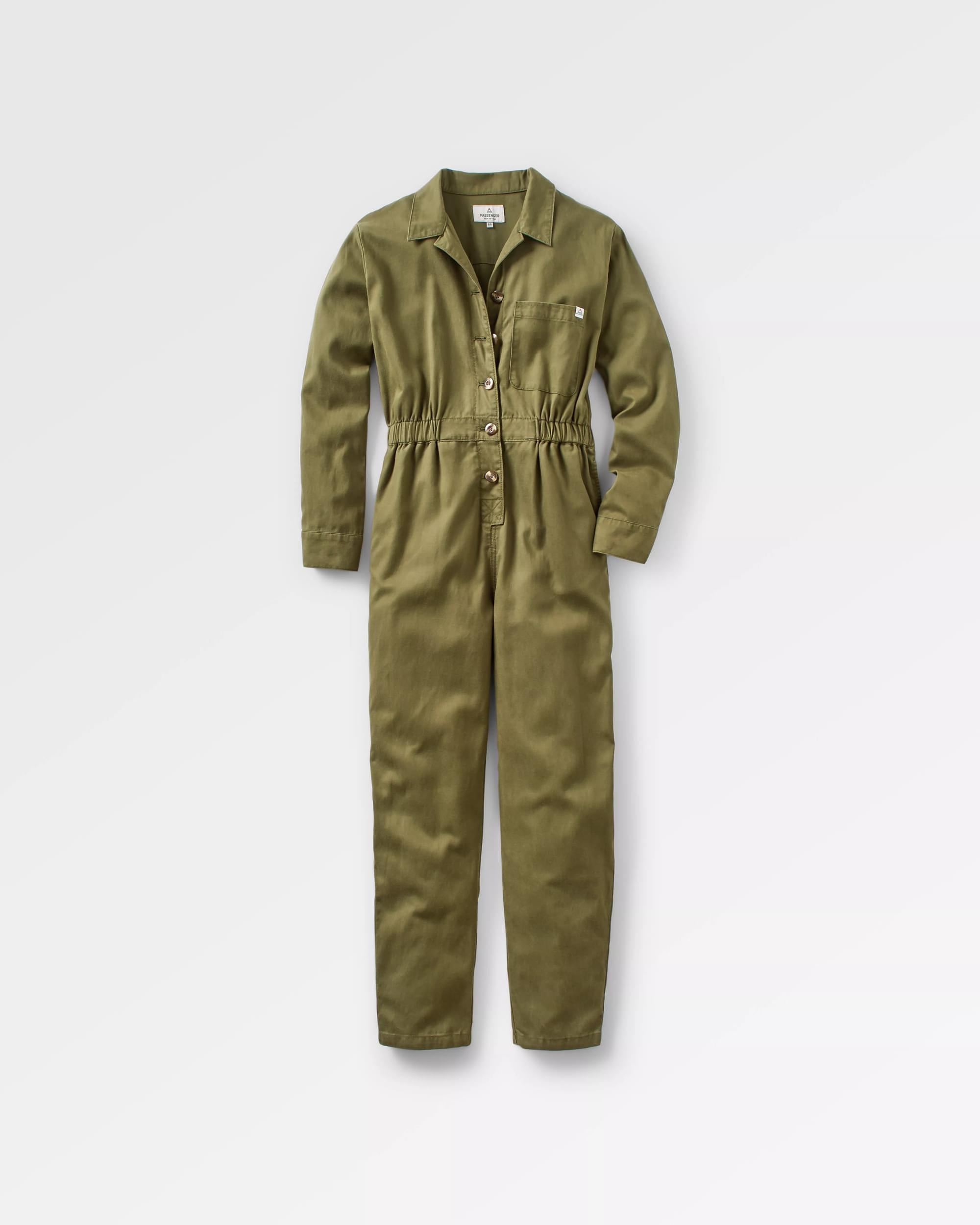 Resonate Organic Cotton Boiler Suit - Khaki