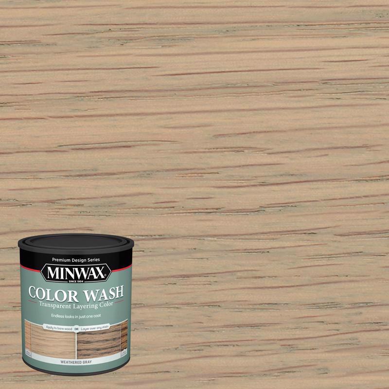 WOOD STAIN WEATHERED 1QT