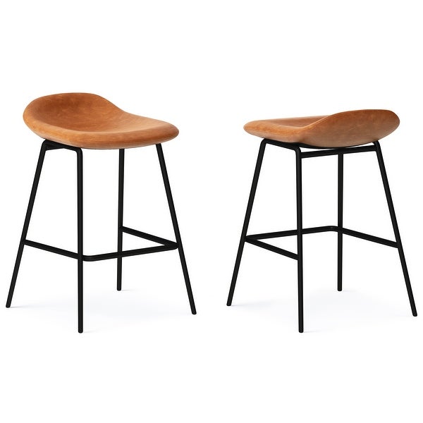 WyndenHall Kempton Contemporary Counter Height Stool (Set of 2) - 17.9