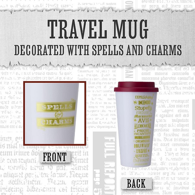 Paladone Products Ltd Harry Potter Spells 15 Ounce Plastic Travel Mug