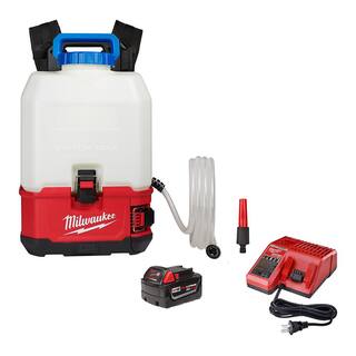 MW M18 18-Volt 4 Gal. Lithium-Ion Cordless Switch Tank Backpack Water Supply Kit with 3.0 Ah Battery and Charger 2820-21WS