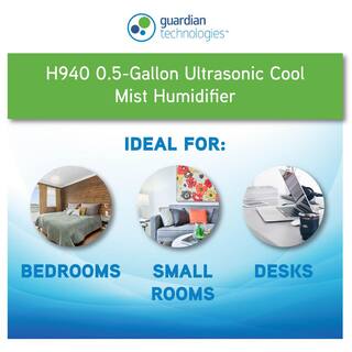 Pure Guardian H940 30-Hour Ultrasonic 0.5 Gal. Cool Mist Humidifier H940AR