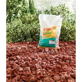 Vigoro 0.5 cu. ft. Bagged Red Lava Landscape Rock 64 Bags32 cu. ft.Pallet 54341V