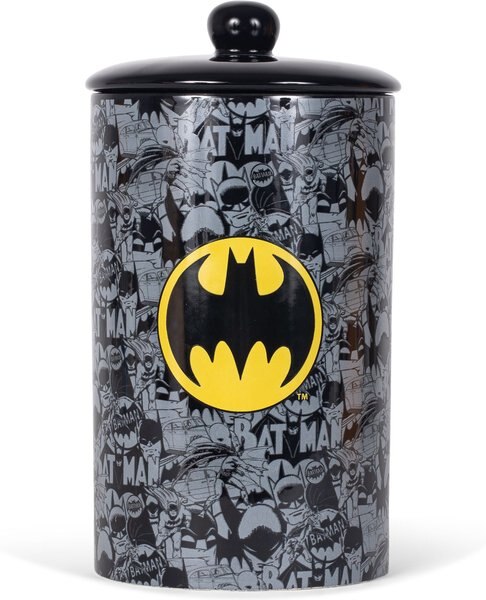 Fetch For Pets DC Comics Batman Vintage Dog Treat Jar， 10X15-in