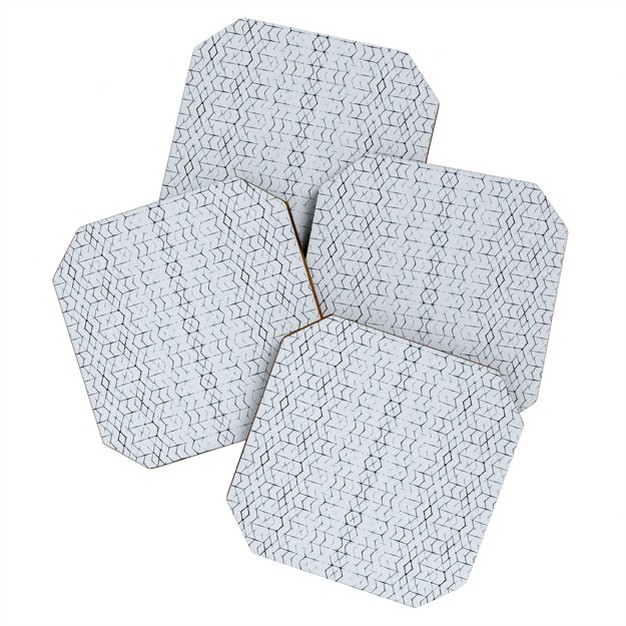 Becky Bailey Shibori Diamonds Set Of 4 Coasters Deny Designs