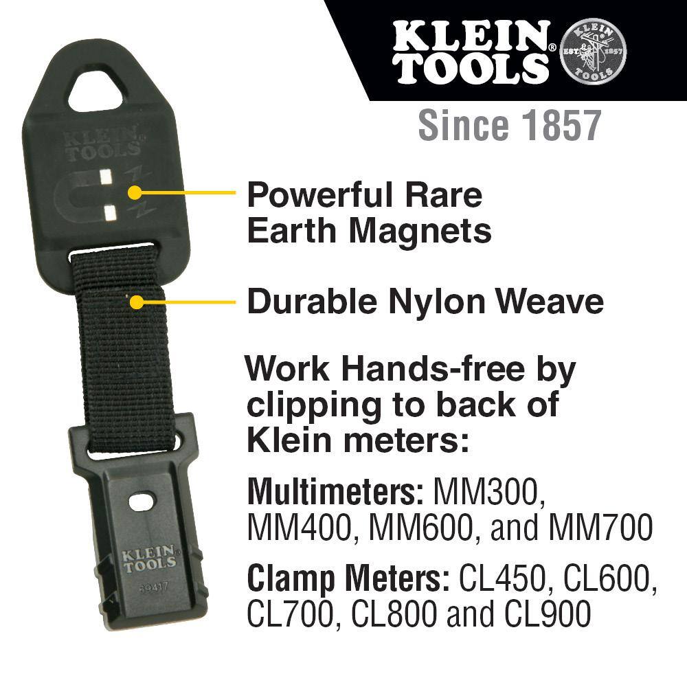 Klein Tools 600 Amp ACDC True RMS Auto-Ranging Digital Clamp Meter with Magnetic Hanger M2O41530KIT