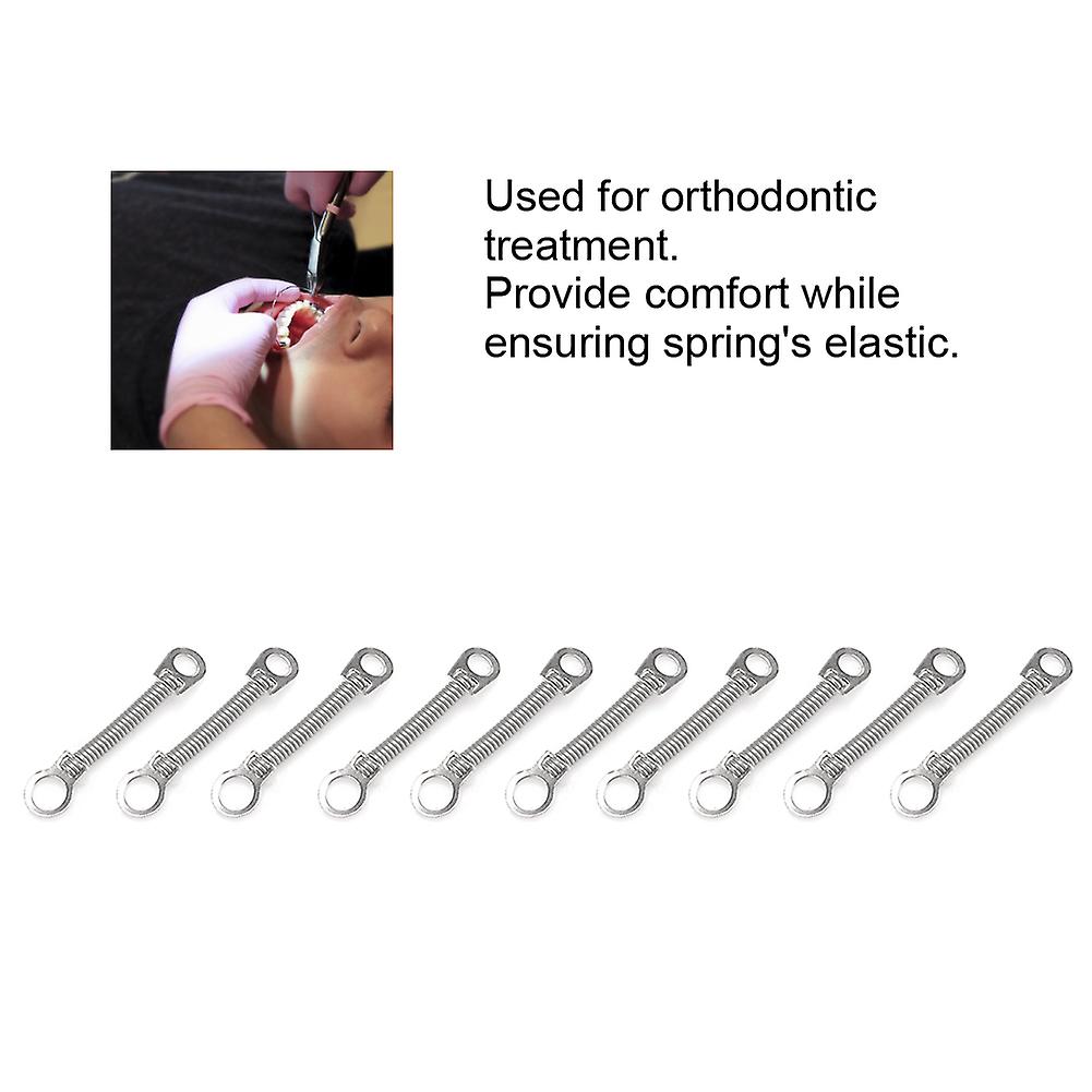 10pcs/bag Orthodontic Closed Coil Spring Niti Close Coil Spring Dental Accessory0.012 X 9mm