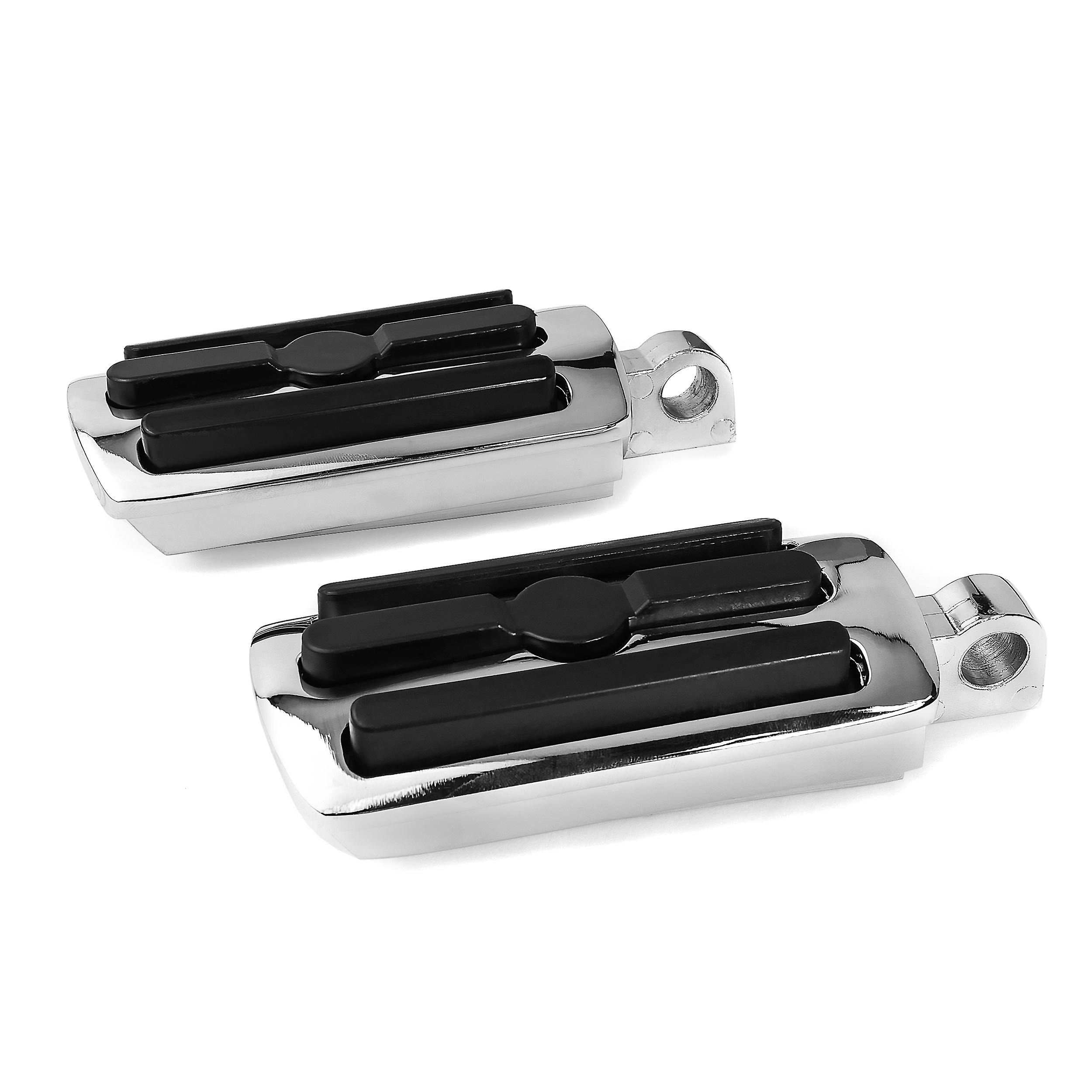 Chrome Foot Pegs Footrest， 1 Pair， Compatible with Harley Davidson FLTRU Road Glide Ultra 2011-2019