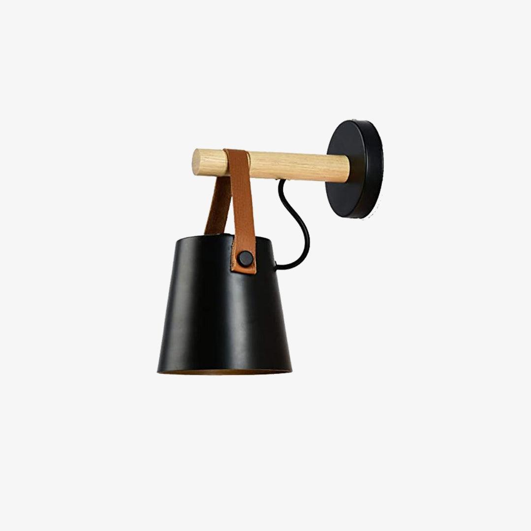 Wooden Conical Wall Light