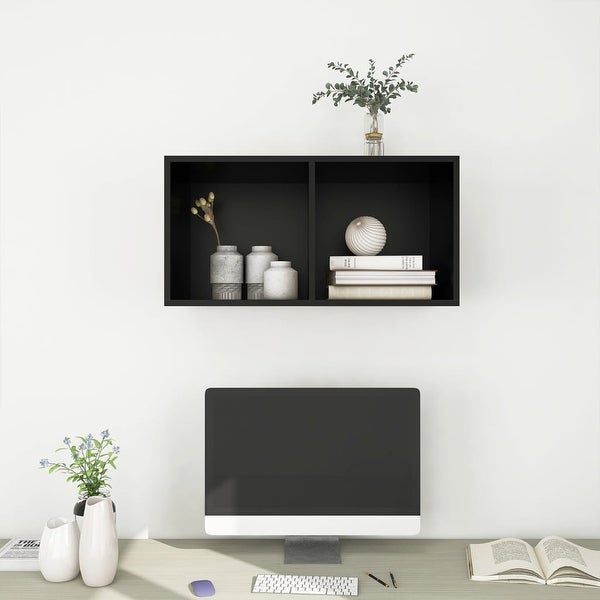 Wall-mounted TV Cabinet Black 14.6