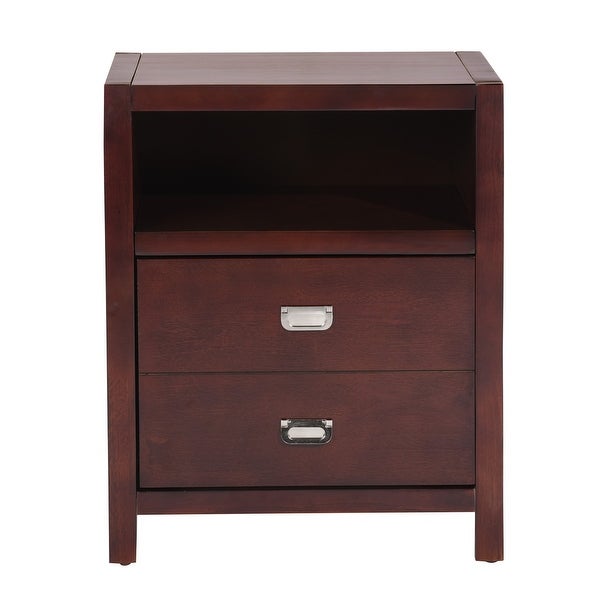 Homylin 22.3 in. Rectangle Wood End Table with a Drawer