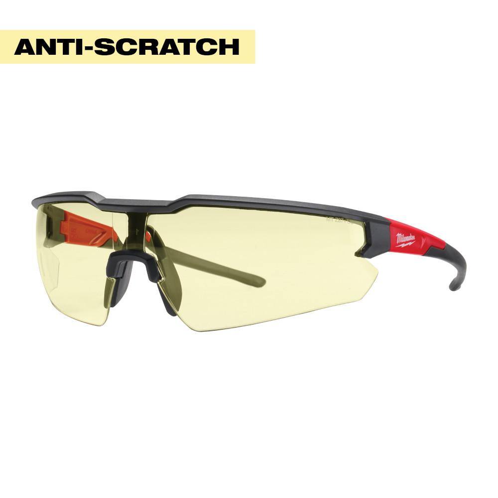 MW Yellow Safety Glasses Anti-Scratch Lenses 48-73-2100