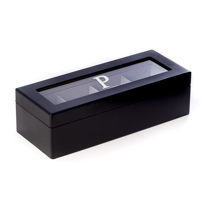 Bey-Berk Initial Monogram Four Watch Box