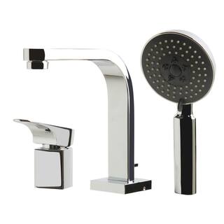 ALFI BRAND Single-Handle Tub Deck Mount Tub Faucet with Sleek Modern Design in Polished Chrome AB2703-PC