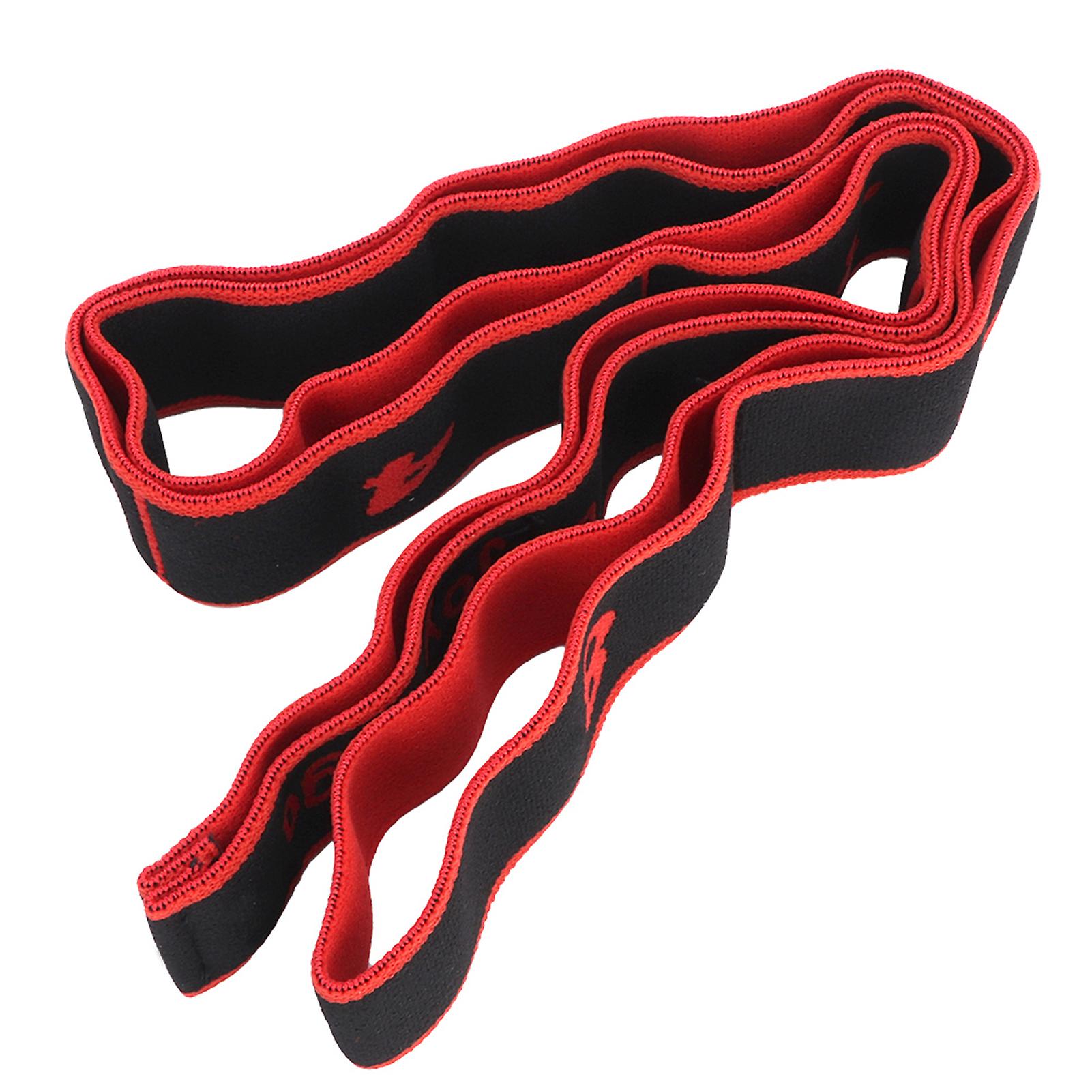 Fitness Elastic Bands Resistance Belt Yoga Sling Exercise Accessory For Training(red)