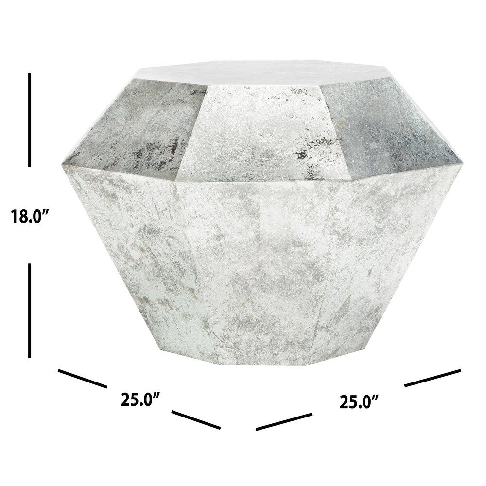 SAFAVIEH Grace Diamond Antique Silver Accent Table   25\