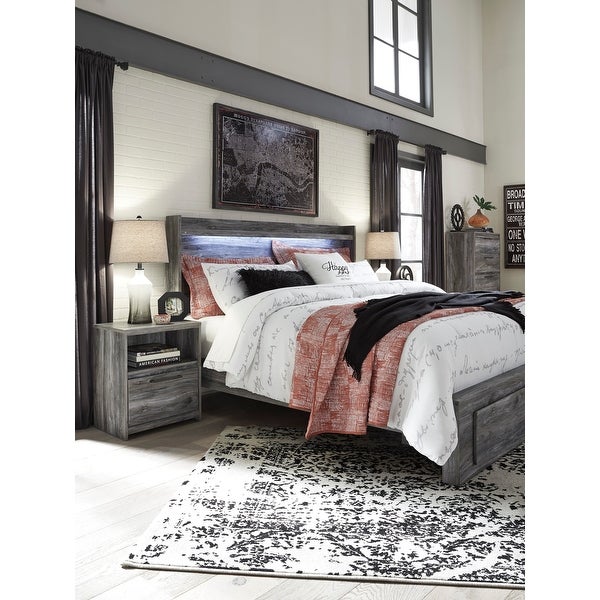 Signature Design by Ashley Baystorm Smoky Gray Panel Headboard - - 21642746