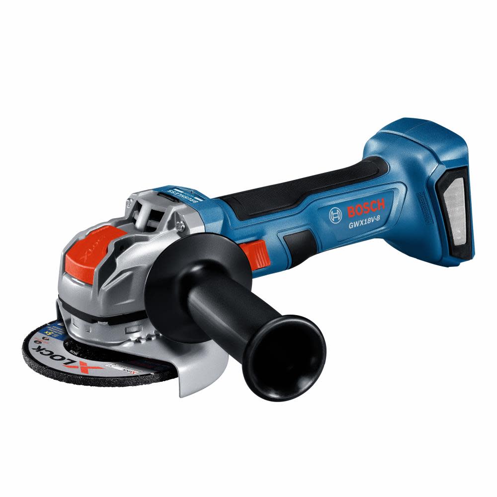 Bosch 18V X LOCK Angle Grinder Brushless 4 1/2 with Slide Switch Bare Tool