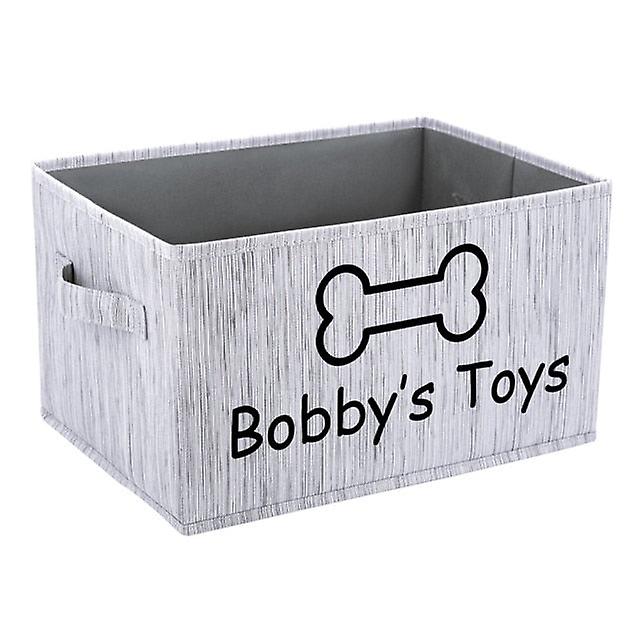 Dog toys storage basket with handle