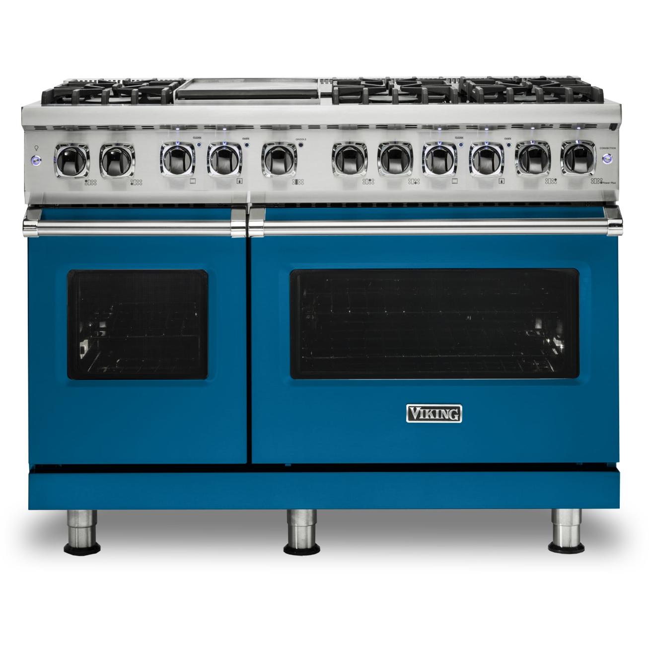 Viking 48-inch Freestanding Dual-Fuel Range with TruConvec Convection Cooking CVDR548-6GAB