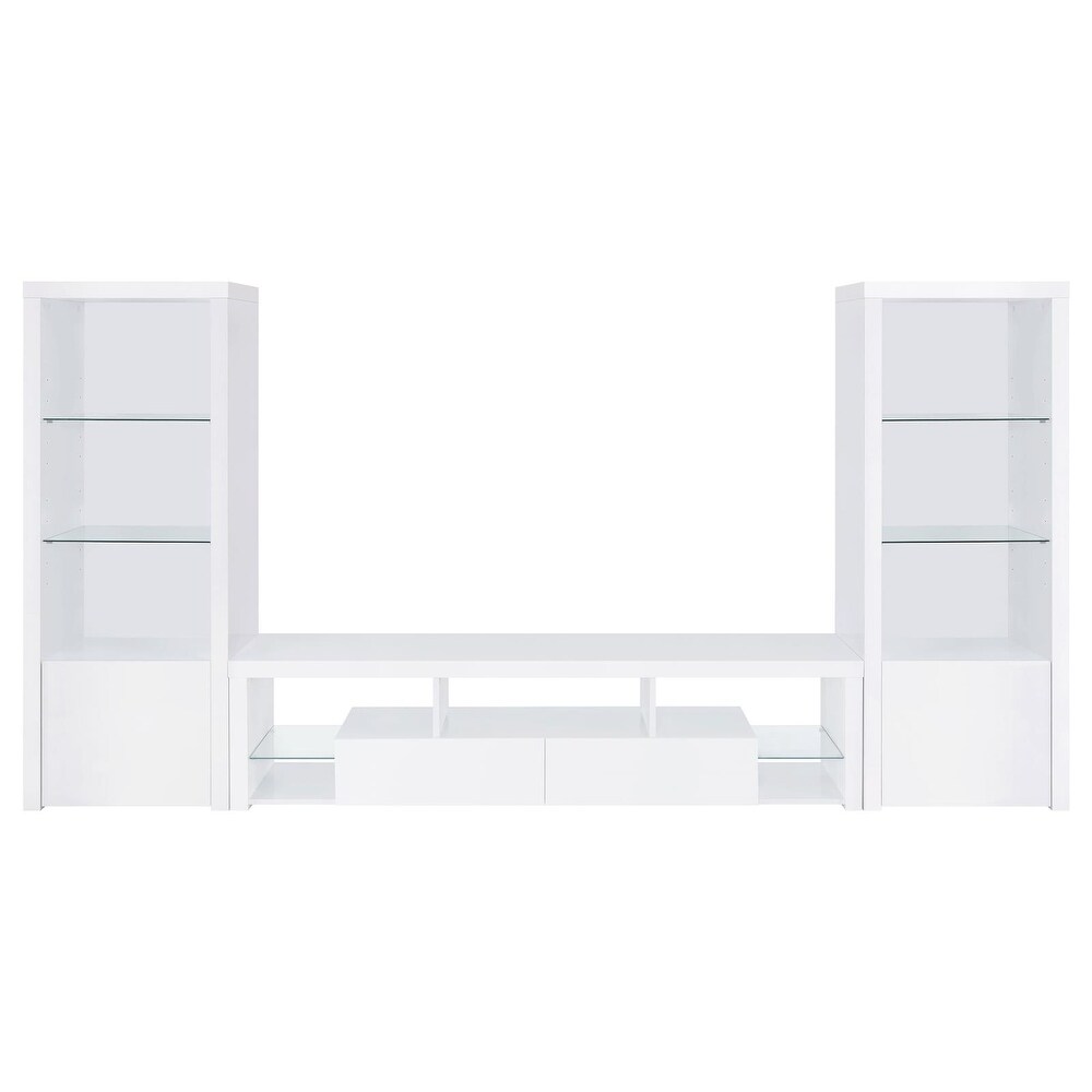 Coaster Furniture Jude 3 Piece Entertainment Center With 71\