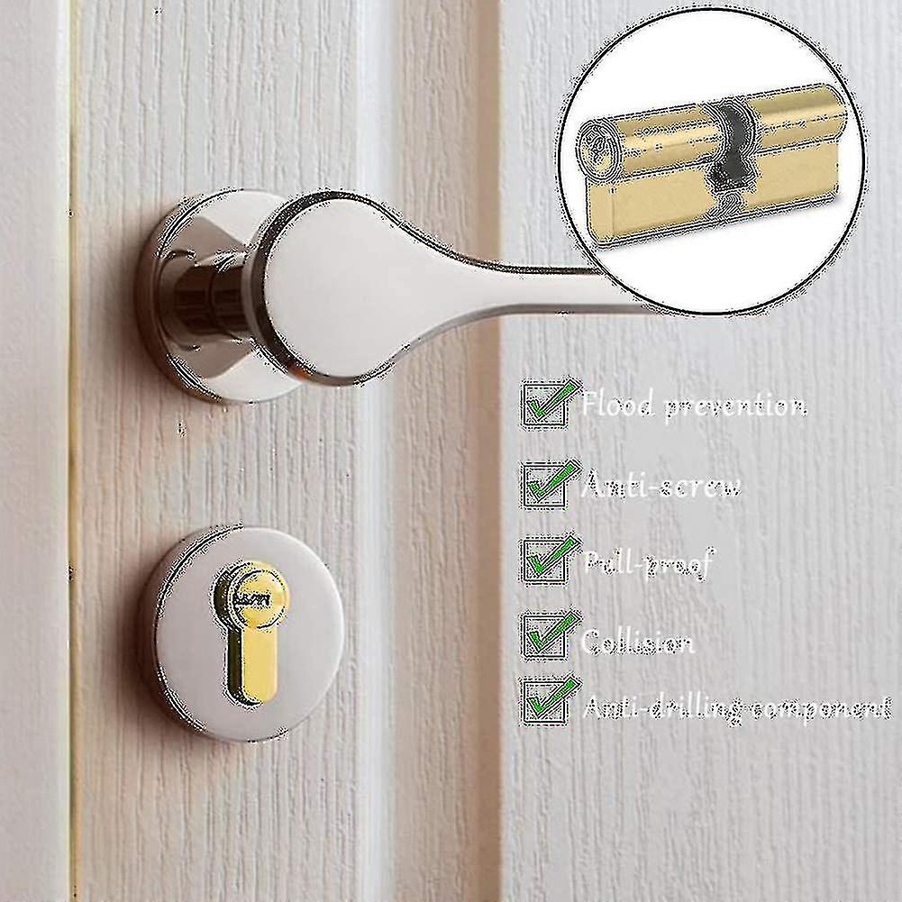 Lock Cylinder With 7 Security Keys， Profile Door Cylinder 40/40 (80 Mm)