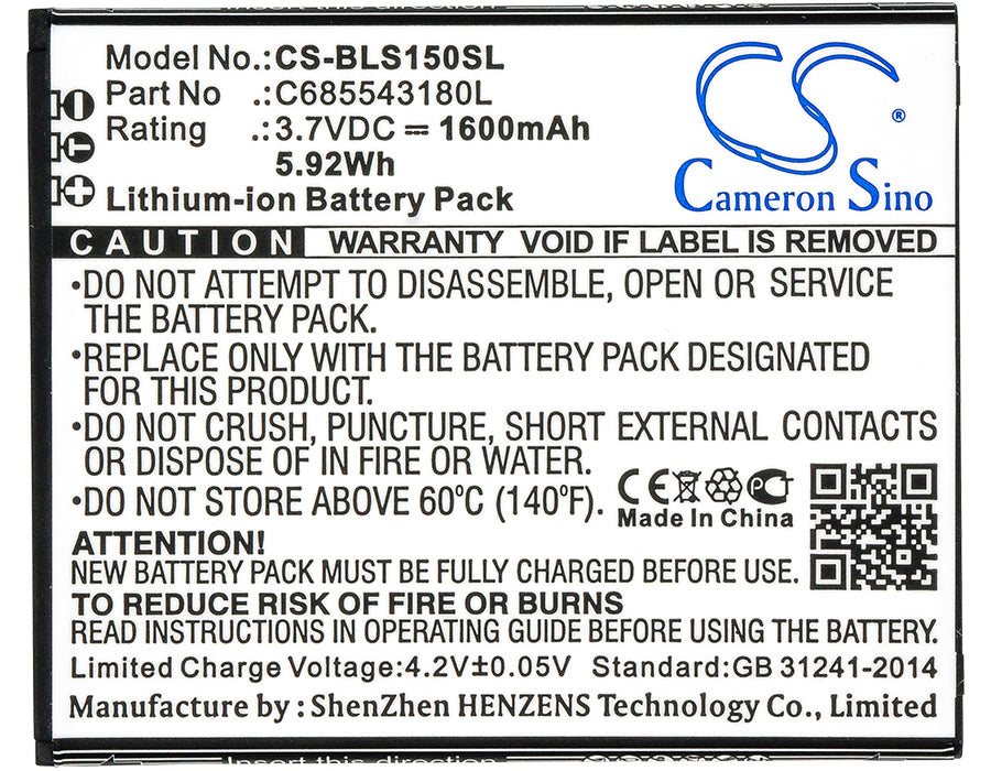 BLU S0150UU S0151UU Studio X Mini Replacement Battery BatteryClerkcom Mobile Phone