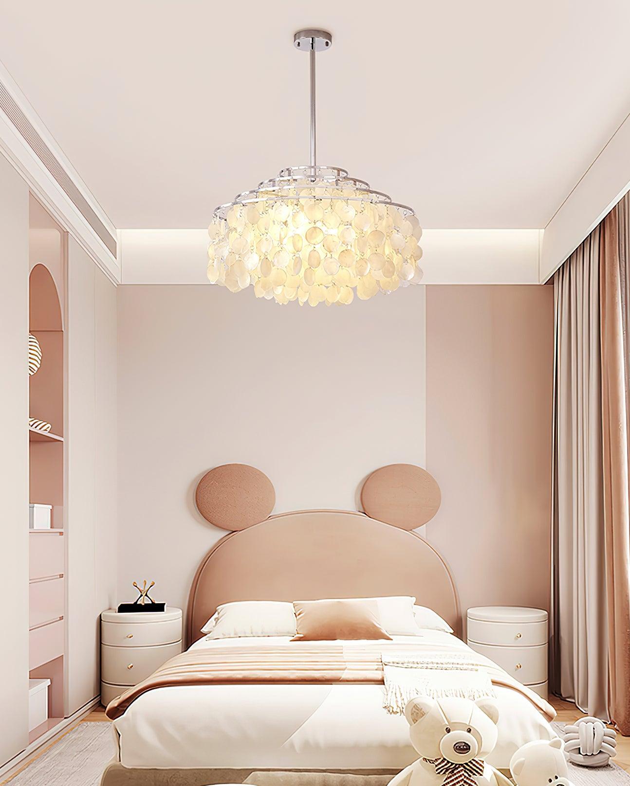 Round Shell Chandelier B