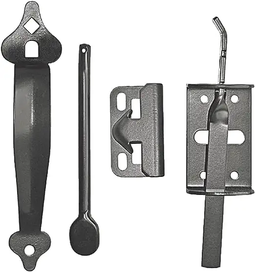 2 Packs  Outdoor  Interior Cast Iron Sliding Barn Door Handle Vintage Metal Gate Fence Long Handles