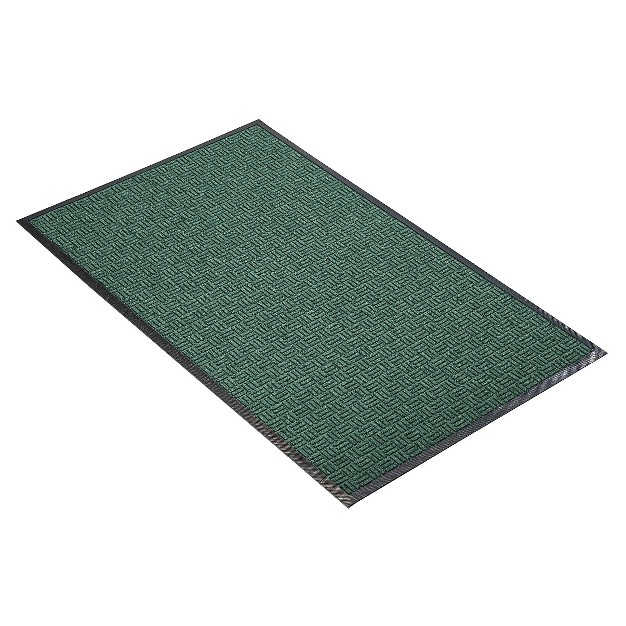 2 x27 x3 x27 Solid Doormat Hunter Green black Hometrax