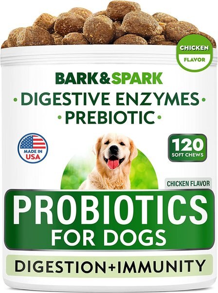 BarkandSpark Chewable Fiber Probiotics Dog Supplement