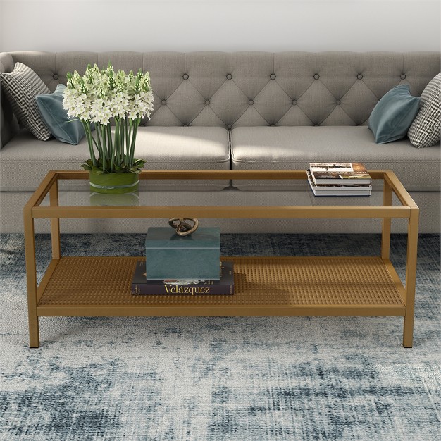 Metal Coffee Table In Gold Henn amp hart