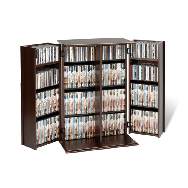 Locking Media Storage Cabinet With Shaker Doors Prepac