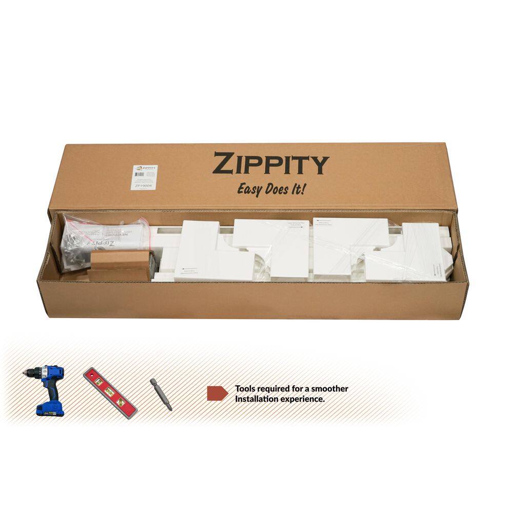 Zippity Outdoor Products 3-12 ft. x 2-58 ft. Newport Vinyl Picket Fence Gate with Stainless Steel Hardware ZP19004