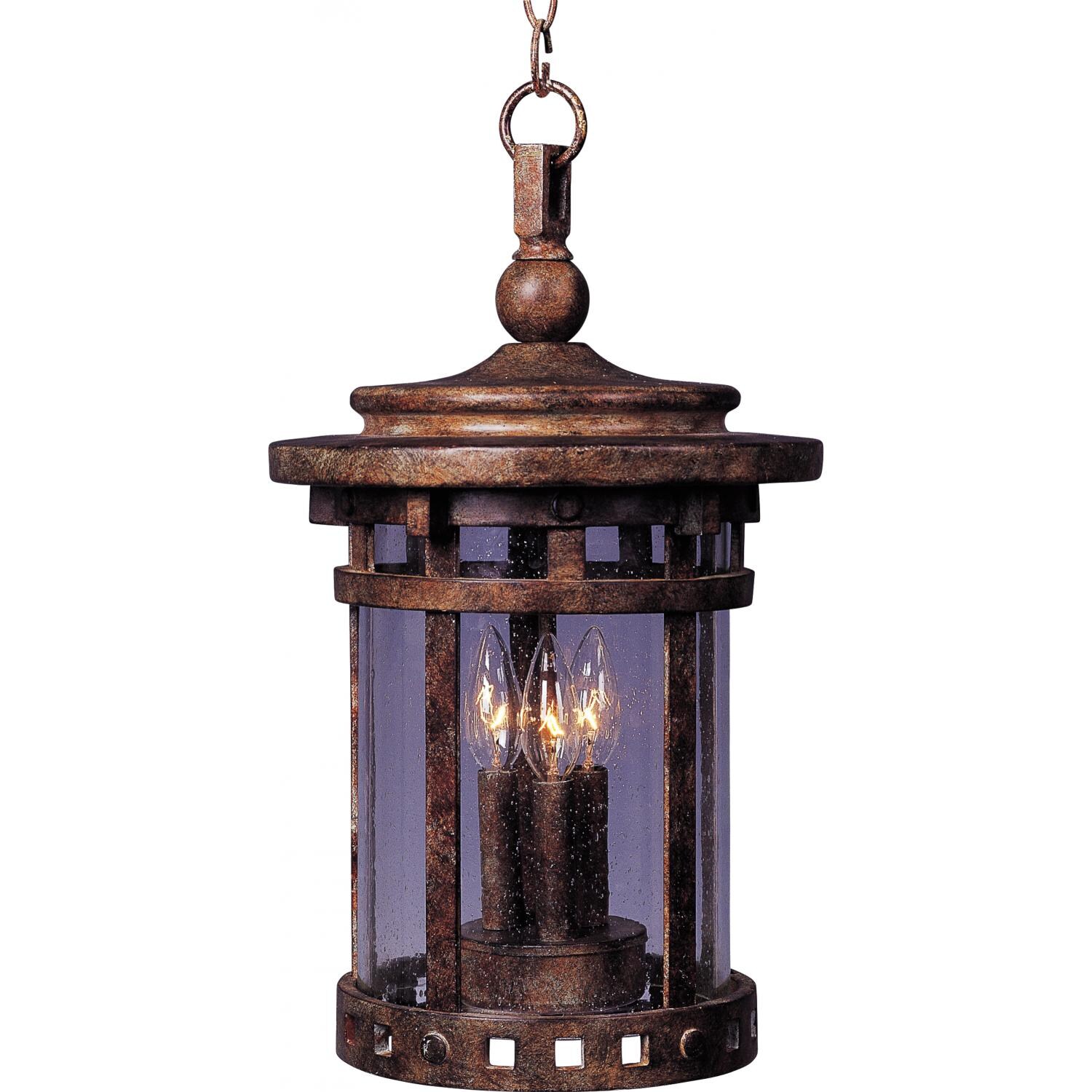 Maxim Santa Barbara VX Three Light 19-Inch Outdoor Hanging Lantern