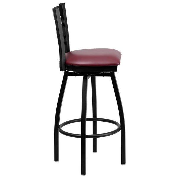 X'' Back Swivel Metal Barstool - 16.5