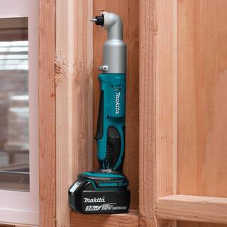 Makita 18V LXT Lithium-Ion 14 in. Cordless Angle Impact Driver Kit with (2) Batteries 3.0Ah Charger and Tool Bag XLT01