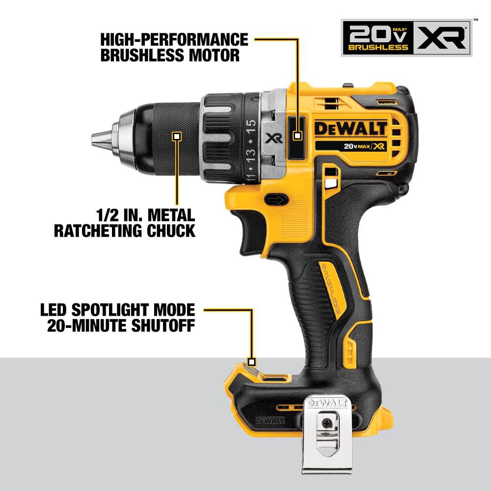 DW 20V MAX XR Compact 4-Tool Combo Kit DCK483D2 from DW