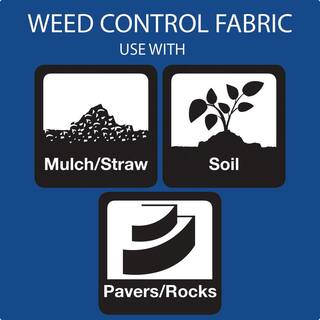 Agfabric 6 ft. x 10 ft. Landscape Fabric Weed Barrier for Weeds Block in Raised Garden Bed 2.3 oz. W1WB230610N1B