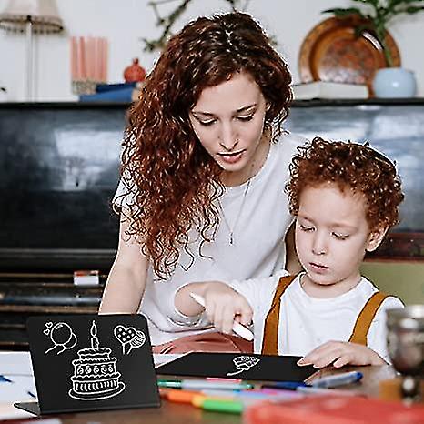 Mini Chalkboards Signs With Liquid Chalk Marker， Small Wooden Chalkboard Labels With Support Easels， Place Cards