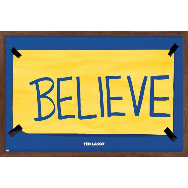 Trends International Ted Lasso Believe Framed Wall Poster Prints