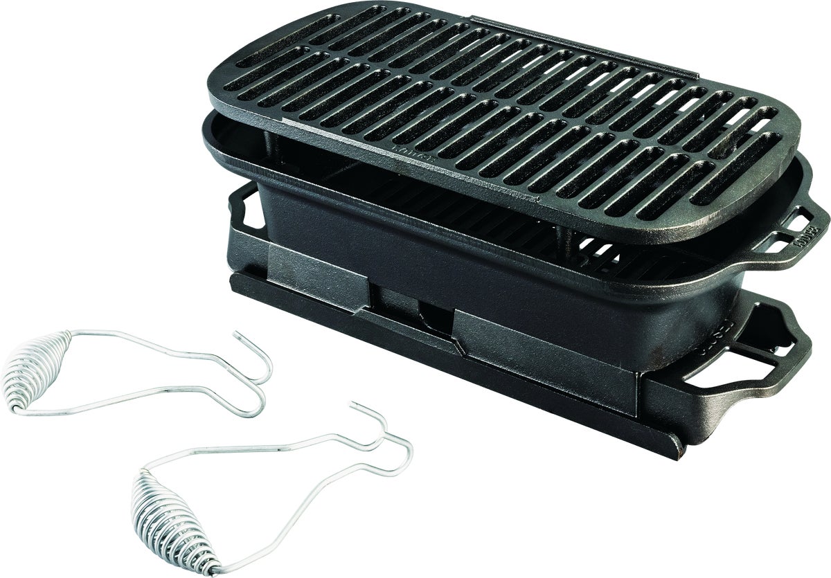 Lodge Sportsman Pro Cast Iron Grill Black