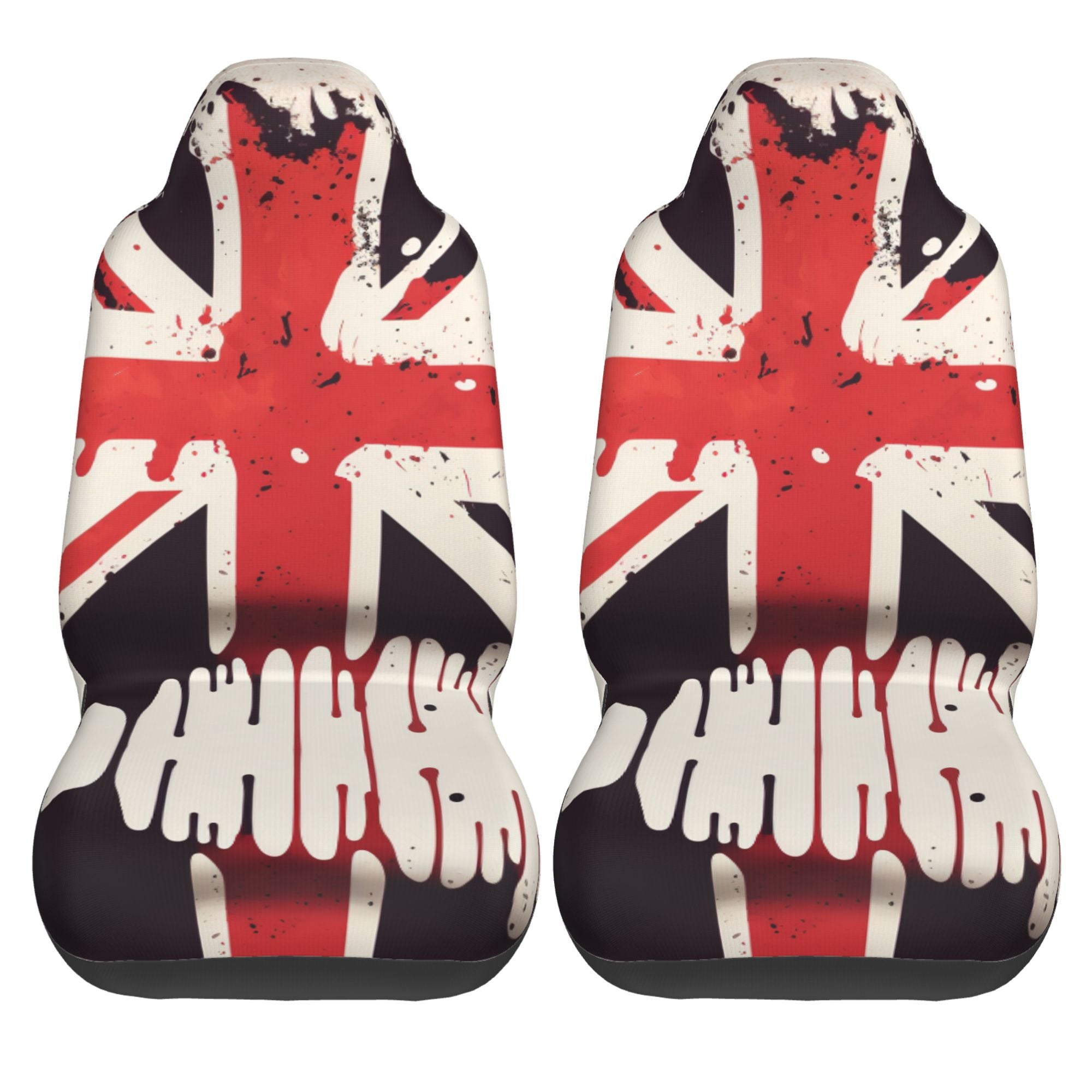 ZICANCN Car Seat Covers Front Seats Only，United Kingdom Flag Automotive Seat Covers Protectors for Cars Trucks Suv 2 Pack