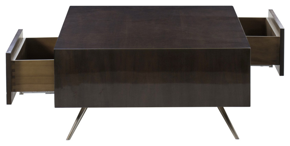 Zelena Coffee Table Square   Midcentury   Coffee Tables   by Peachtree Fine Furniture  Houzz