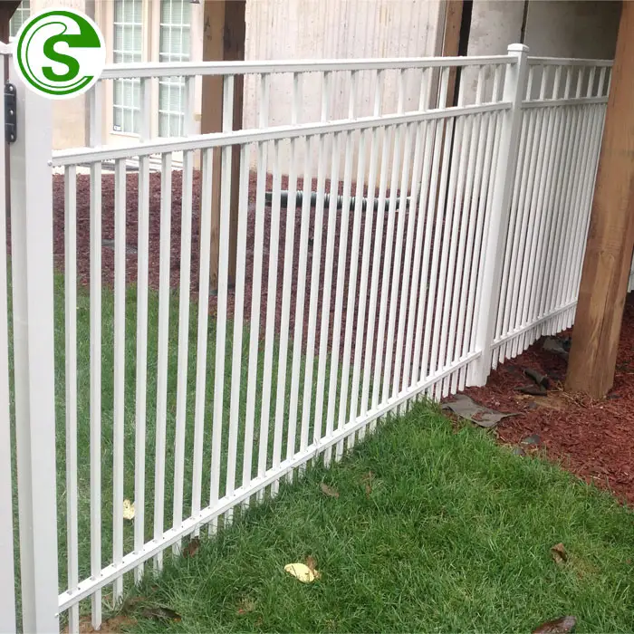 Garden Supplies High Quality Aluminium Fence Modern Style Tubular Steel Fence Steel Metal Picket Ornamental Fence