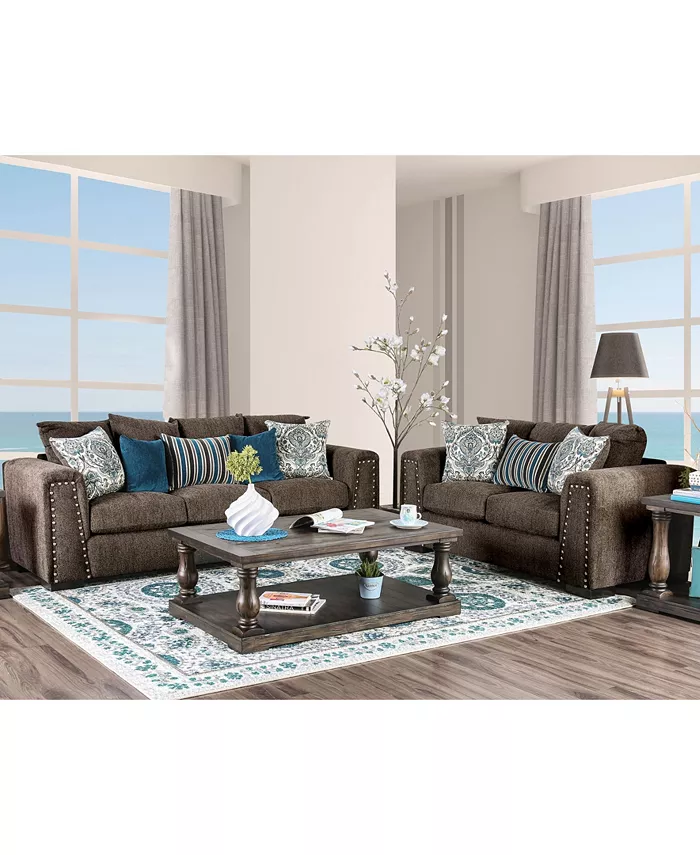 Furniture of America Tukwila Upholstered Sofa