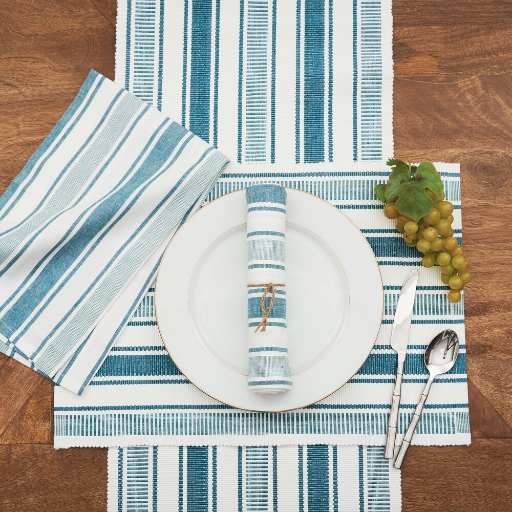 Chandler Stripe Adriatic Napkin Set of 6   Set of 6